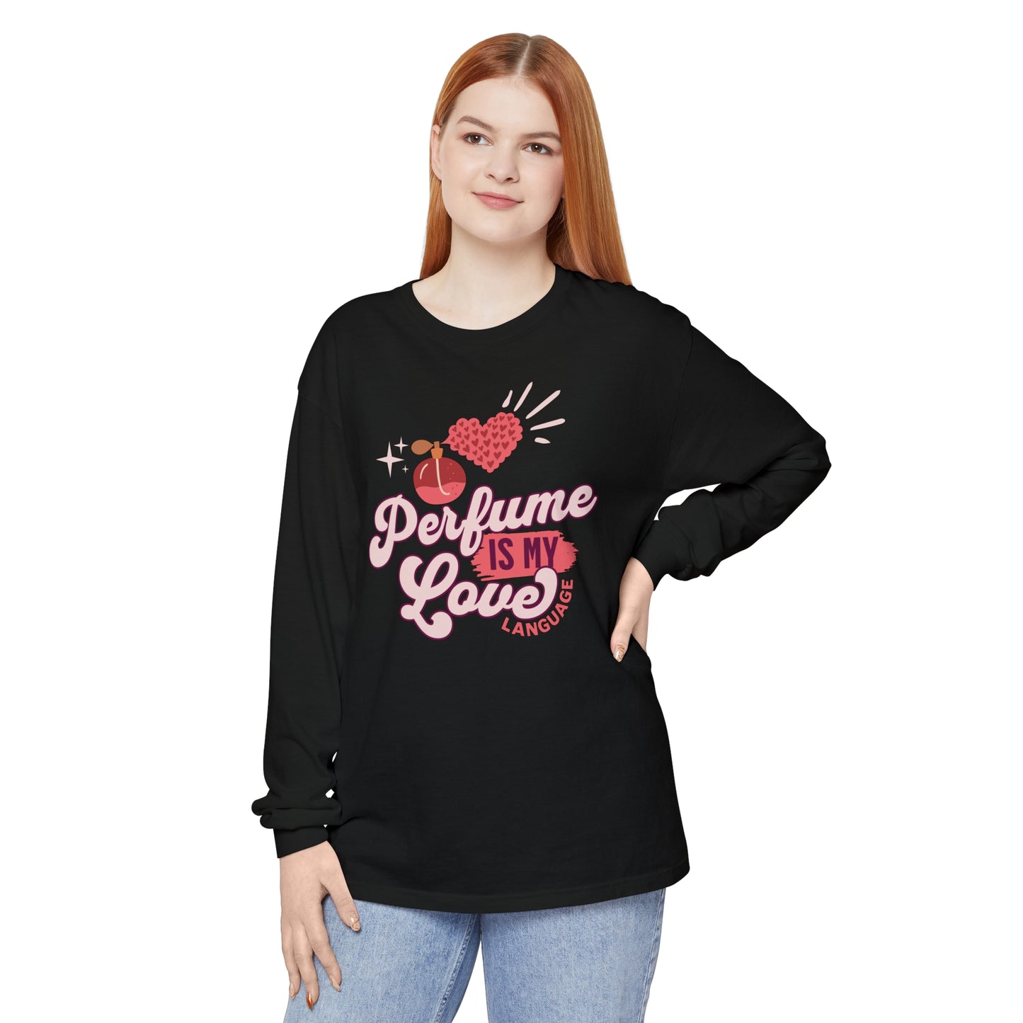 Love Language Unisex Garment-dyed Long Sleeve T-Shirt