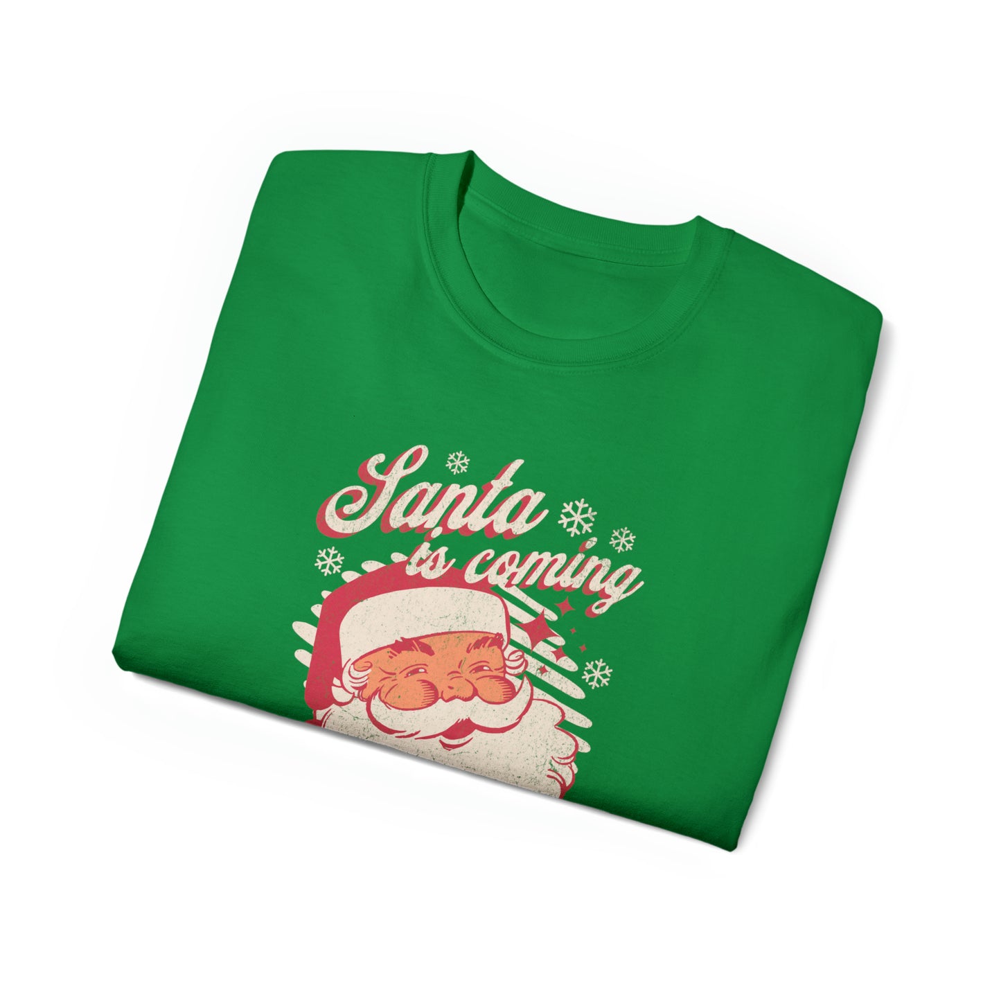 Santa Is Coming Unisex Ultra Cotton Tee