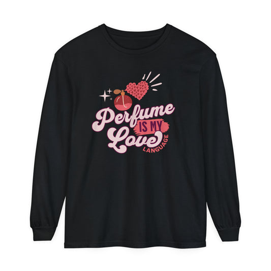 Love Language Unisex Garment-dyed Long Sleeve T-Shirt