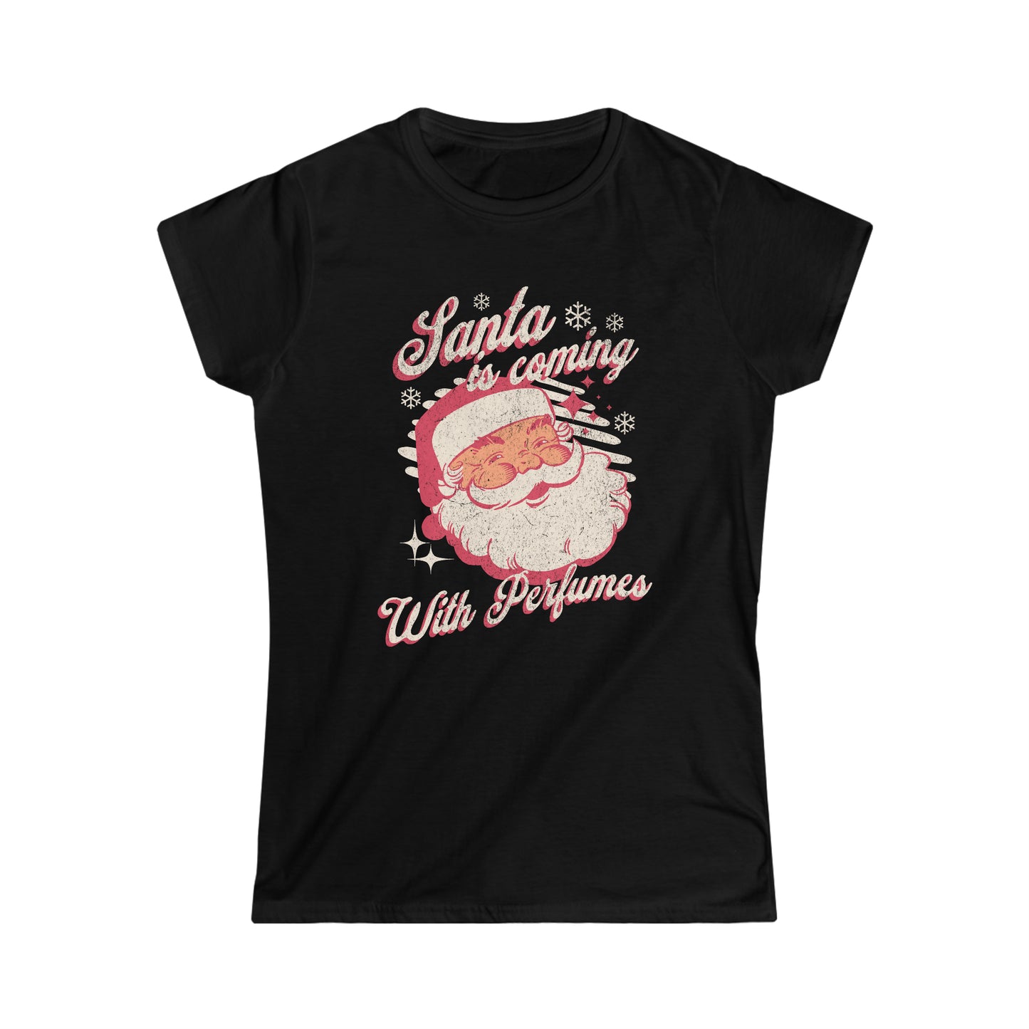 Santa Perfume Baby Tee Women's Softstyle Tee