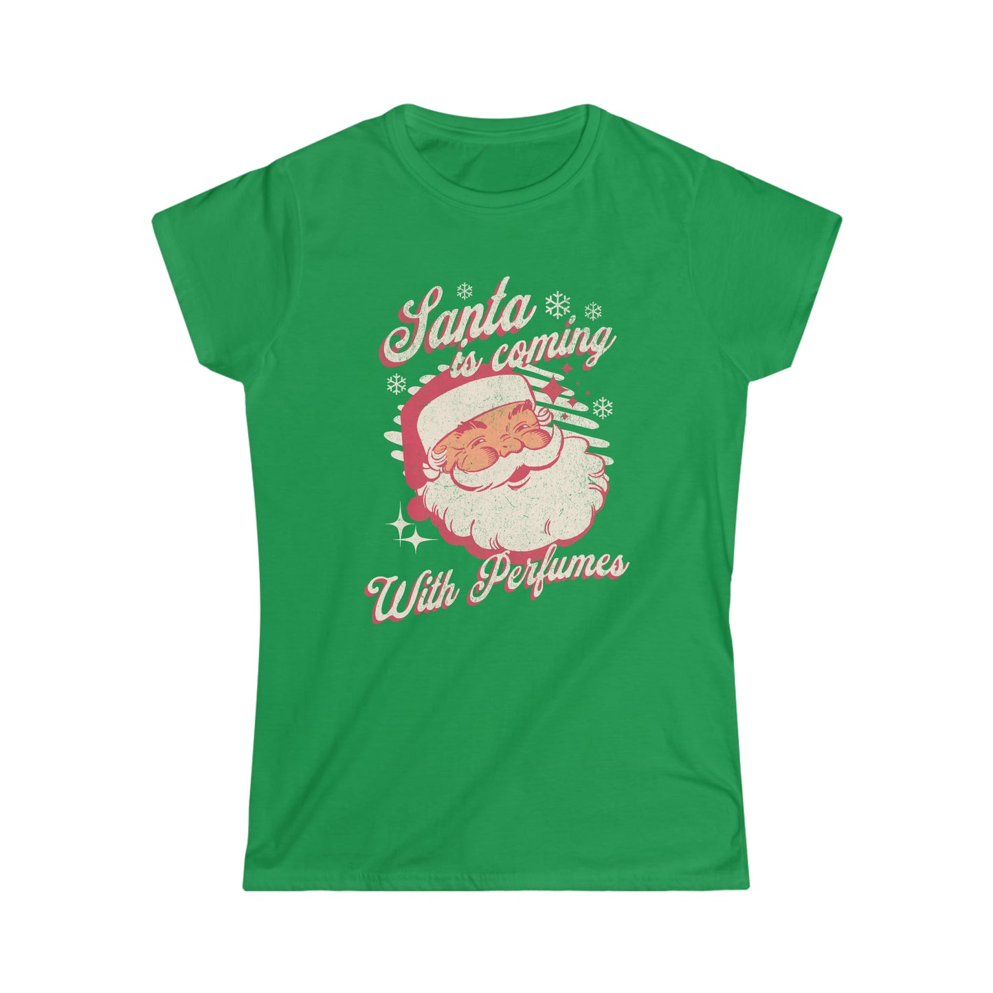 Santa Perfume Baby Tee Women's Softstyle Tee