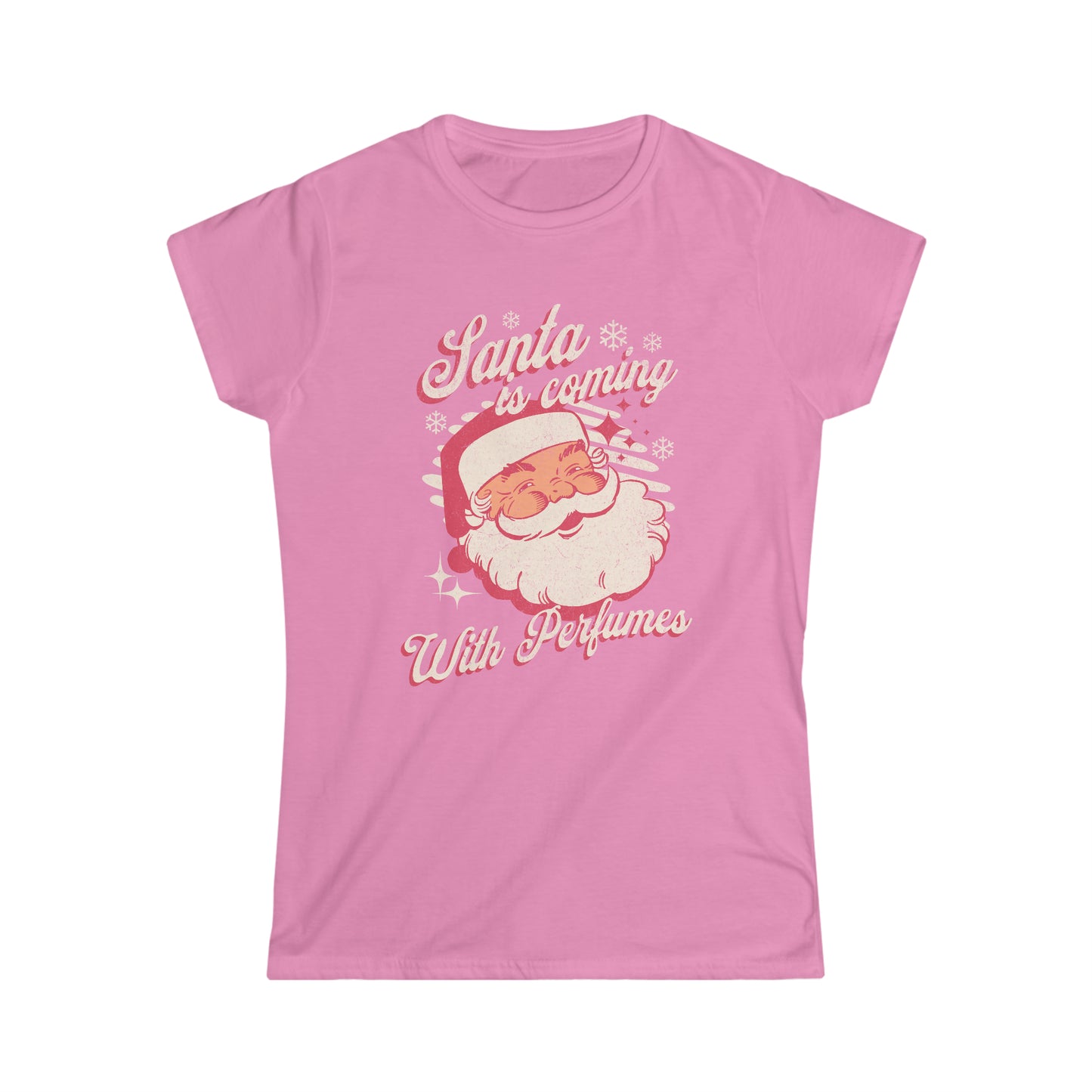 Santa Perfume Baby Tee Women's Softstyle Tee