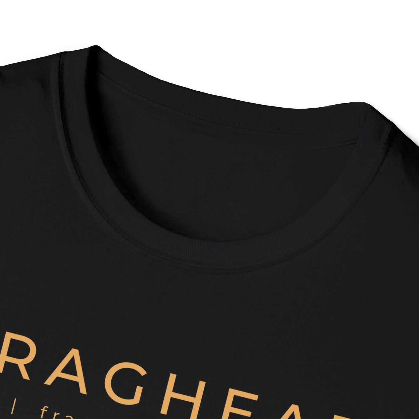 Fraghead Gold Letter Unisex Softstyle T-Shirt