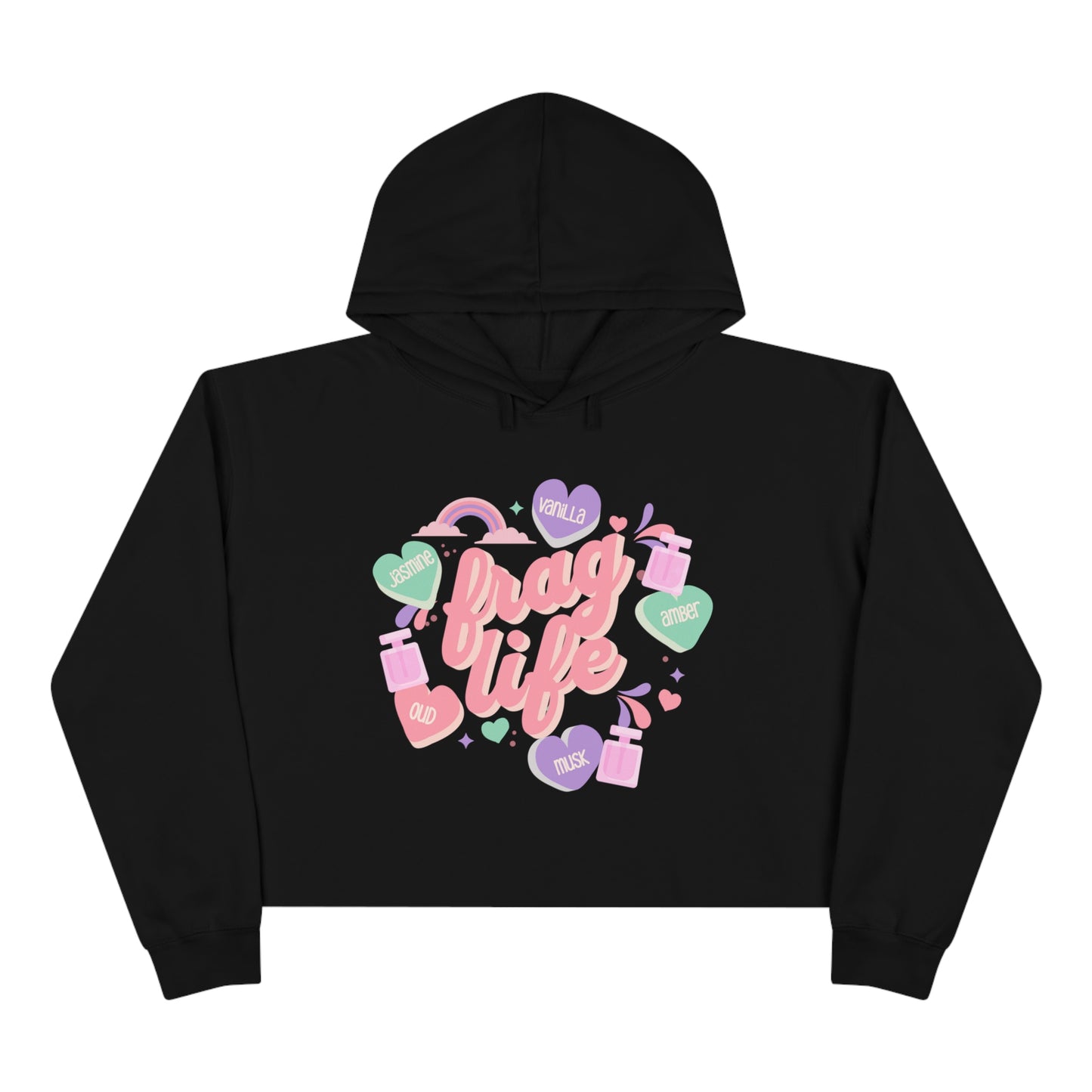 Girlie Frag Life Crop Hooded Sweatshirt