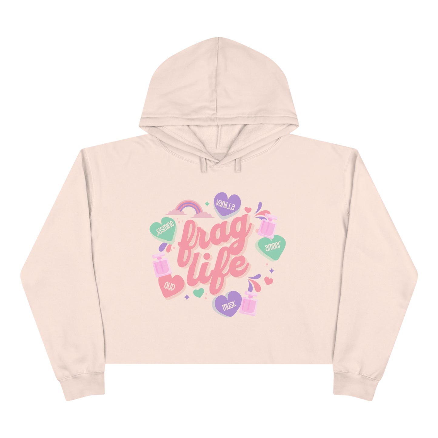 Girlie Frag Life Crop Hooded Sweatshirt