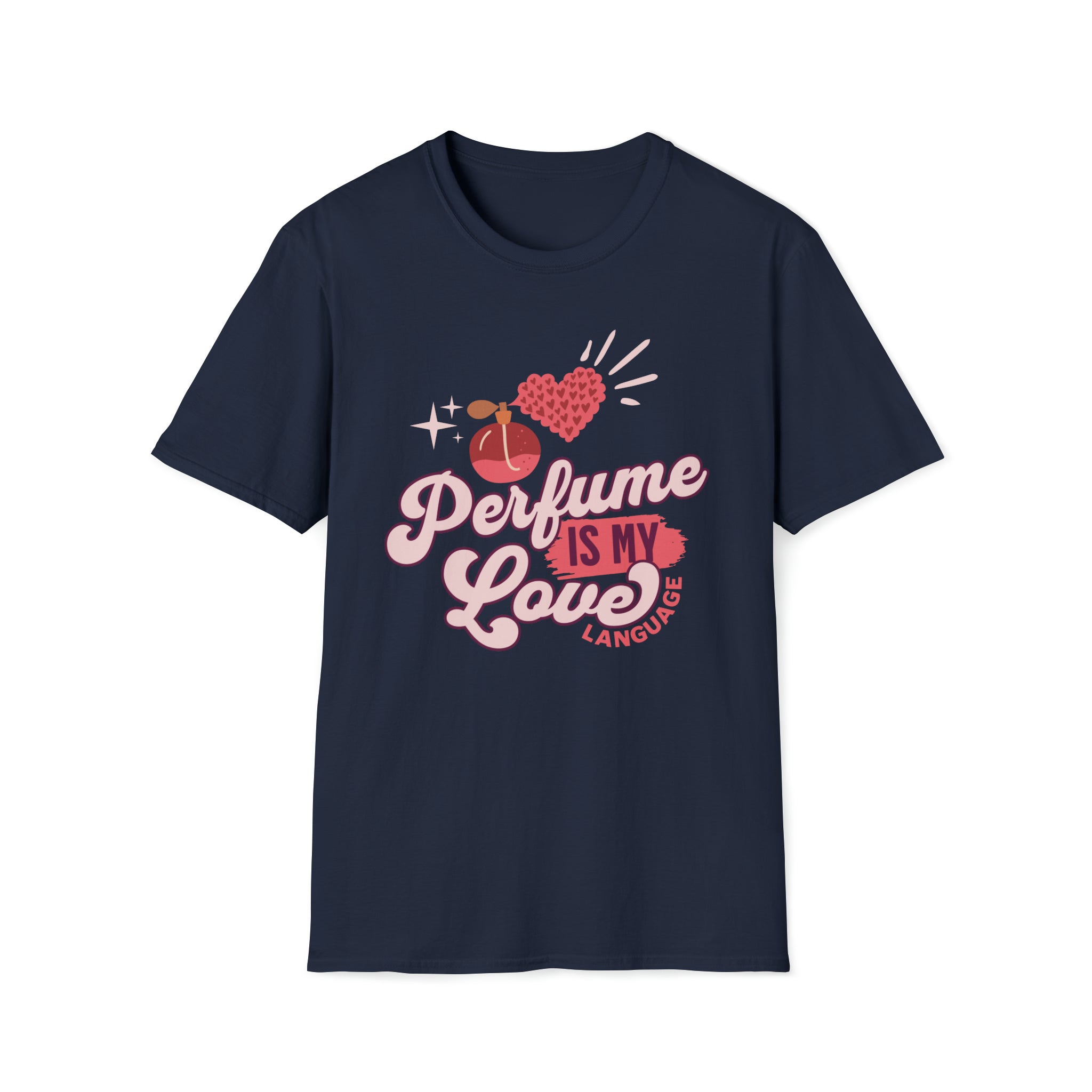 Perfume Love Language Unisex Softstyle T-Shirt – HAUS OF SHARIDA MERCH