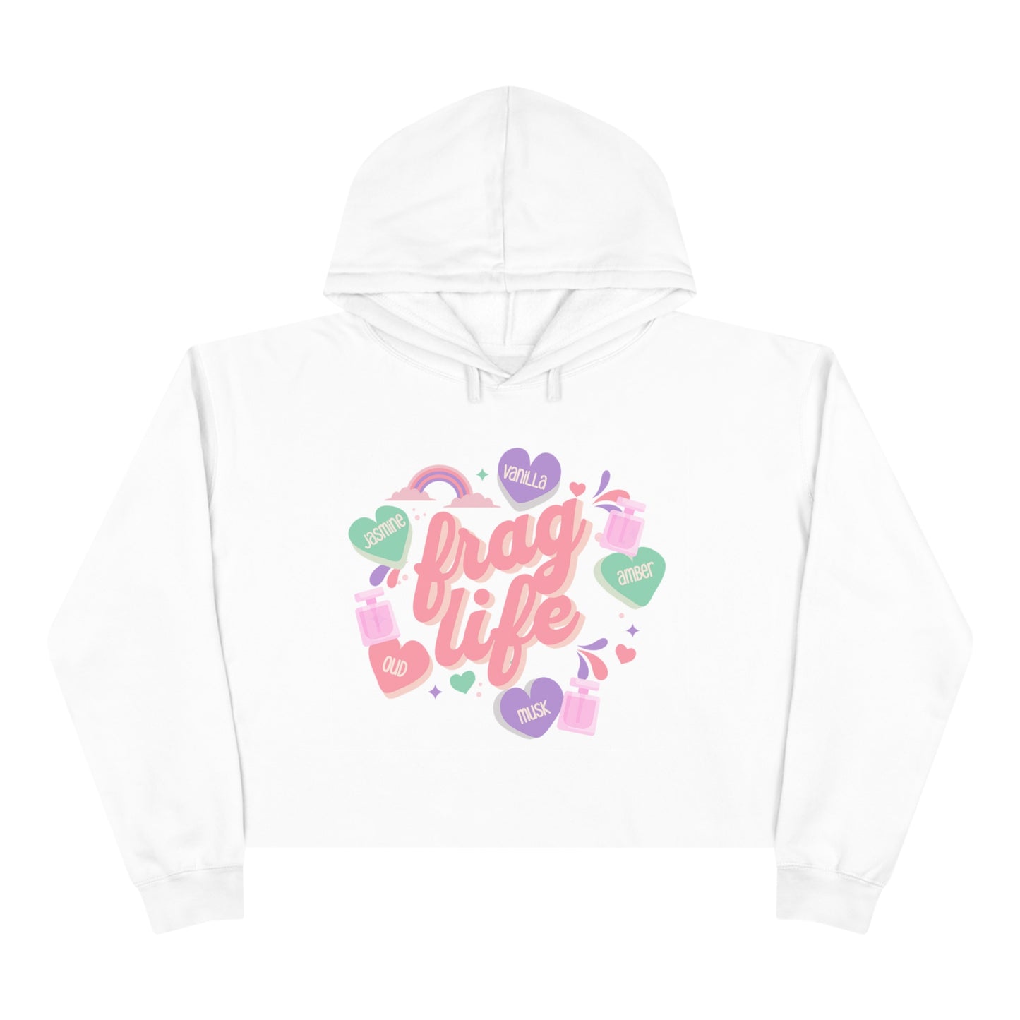 Girlie Frag Life Crop Hooded Sweatshirt