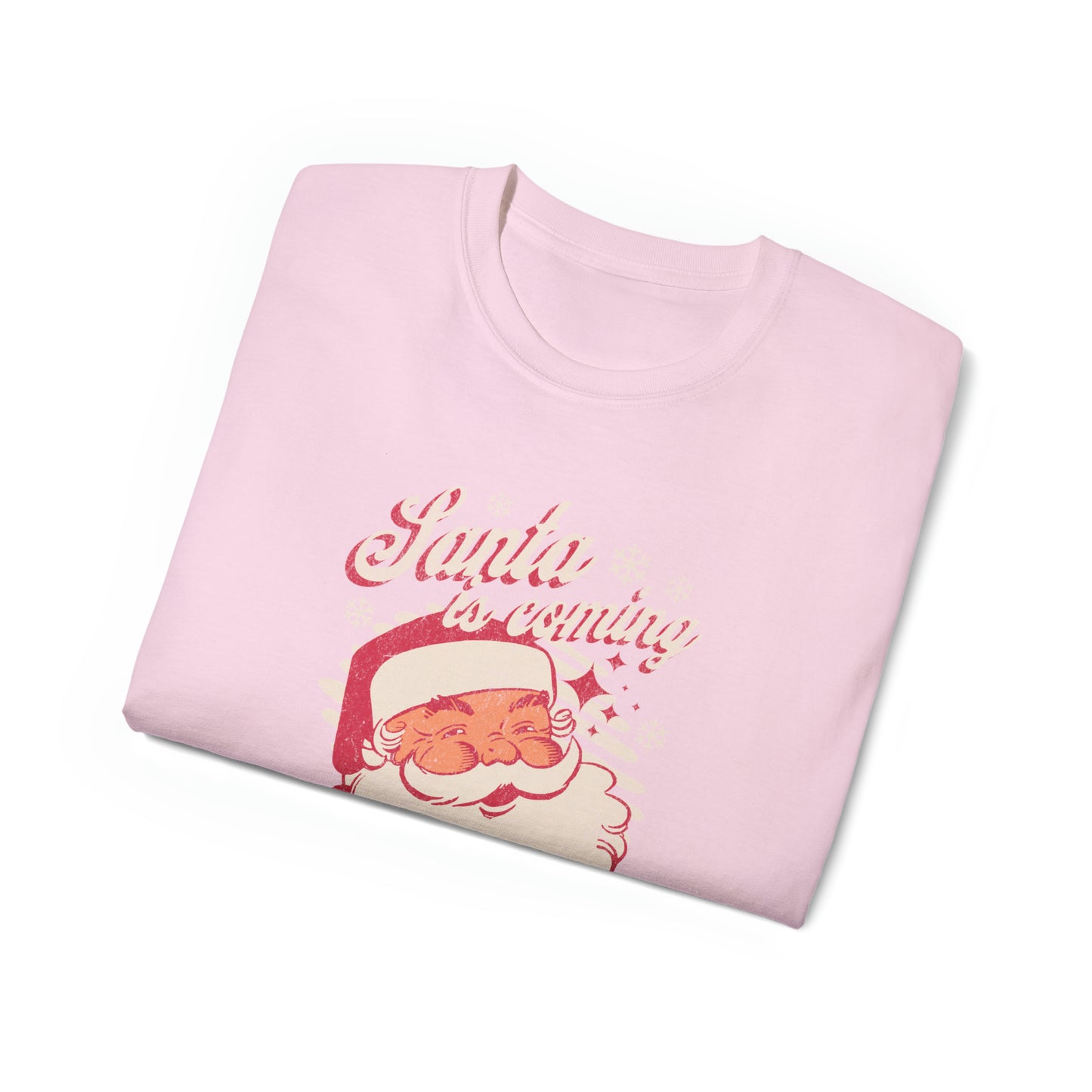 Santa Is Coming Unisex Ultra Cotton Tee