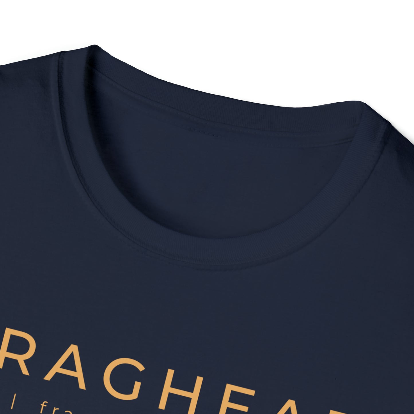 Fraghead Gold Letter Unisex Softstyle T-Shirt